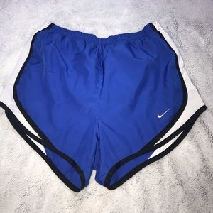 blue nike shorts
